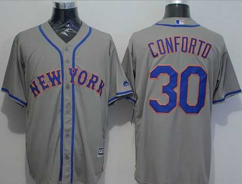 New York Mets #30 Michael Conforto Gray New Cool Base Stitched MLB Jersey,We sell and wholesale New York Mets #30 Michael Conforto Gray New Cool Base Stitched MLB Jersey on line form chian!